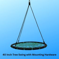 New, 40 Inch Tree Swing, Complete With Mounting Hardware
