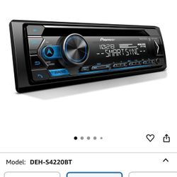 Pioneer DEH-S4220BT Single-Din Bluetooth CD Receiver with USB/Aux Input . 