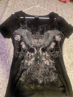 Social Collision Black Graphic Distressed T-Shirt