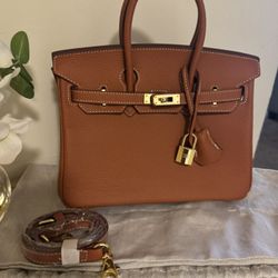 Cute Leather Bag Small Brown New