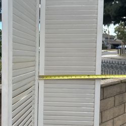 Wood Foldable Shutters Qty 4 Total 8 Ind Shutters
