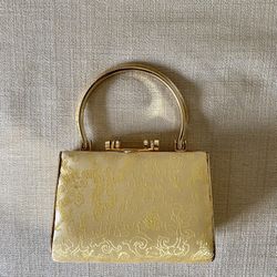 Gold clutch purse