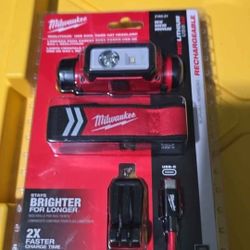 Milwaukee  Head Light  Rechargeable  600 Lumes