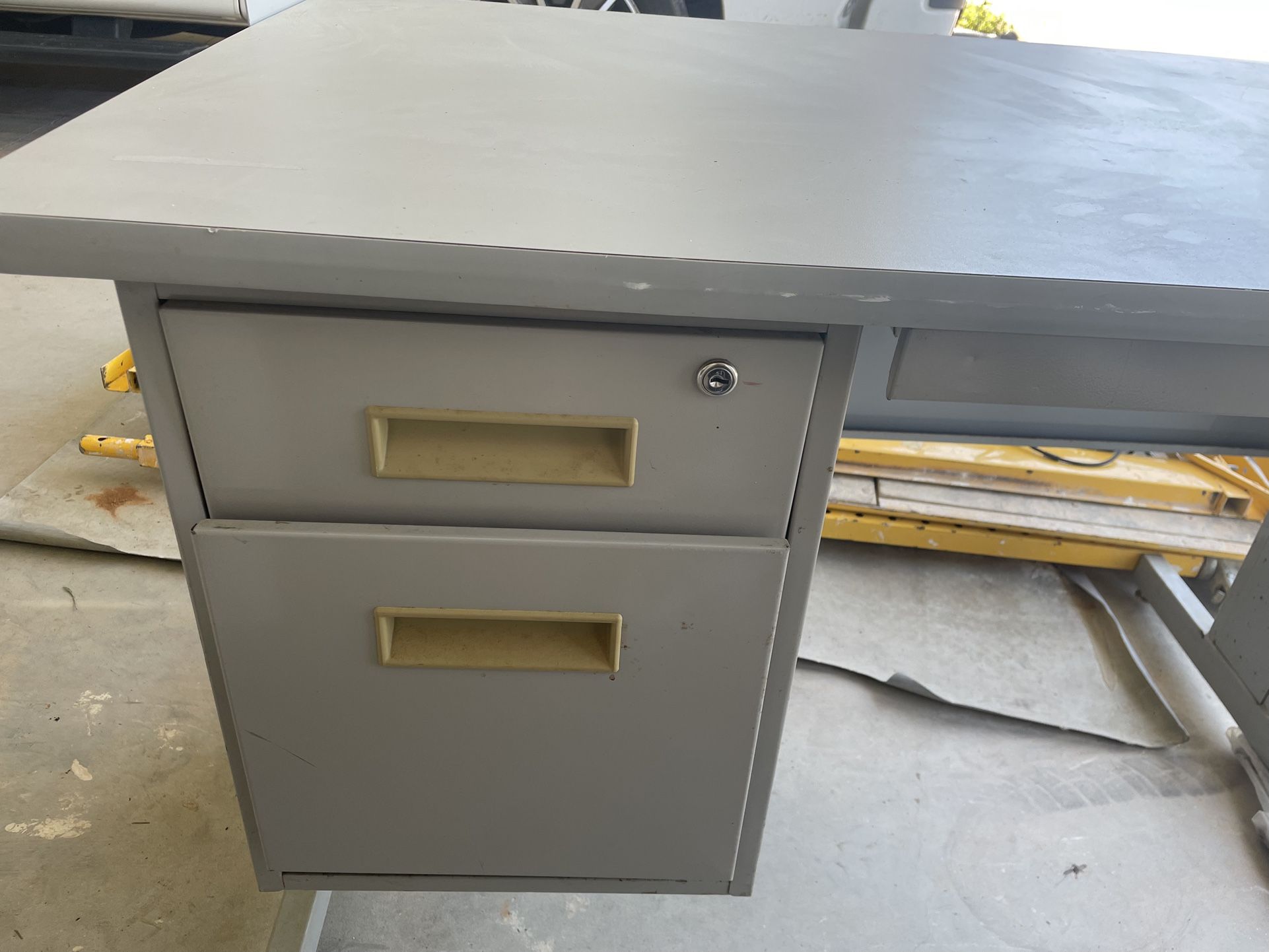Old Metal Desk