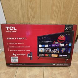 ( BRAND NEW ) TCL 32S21 32-inch class HD (720p) LED Android smart TV with Chromecast / 32" TV Television