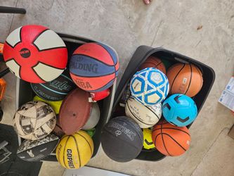 Sport Balls! Basketball, Football, Soccer!