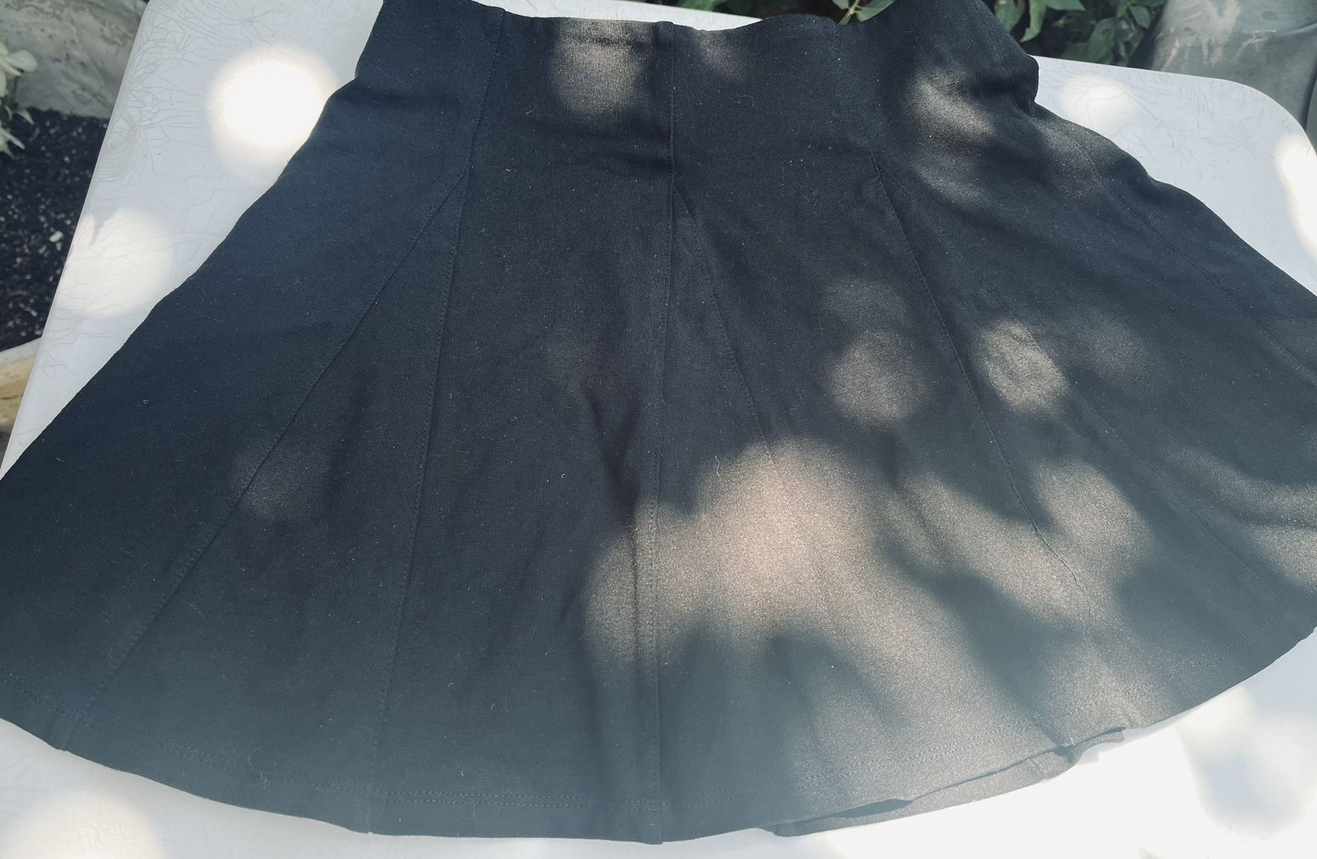 Black Ruffle Mini Skirt