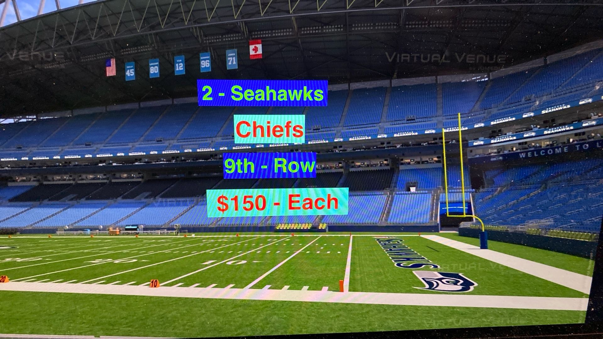Seahawks Chiefs Tickets