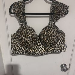 Torrid Cheetah Bathing Suit Top