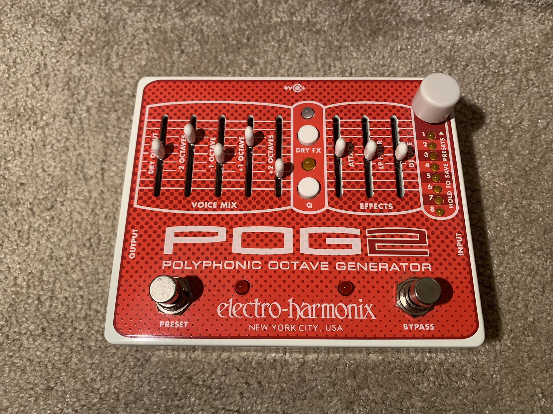 POG2 (Electro Harmonix) Octave Generator. MINT