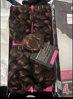 4pcs plus free closure extetion 100 percent human hair