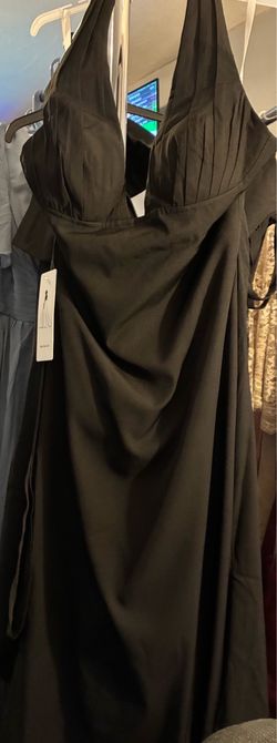 Black Halter Neck Formal Gown