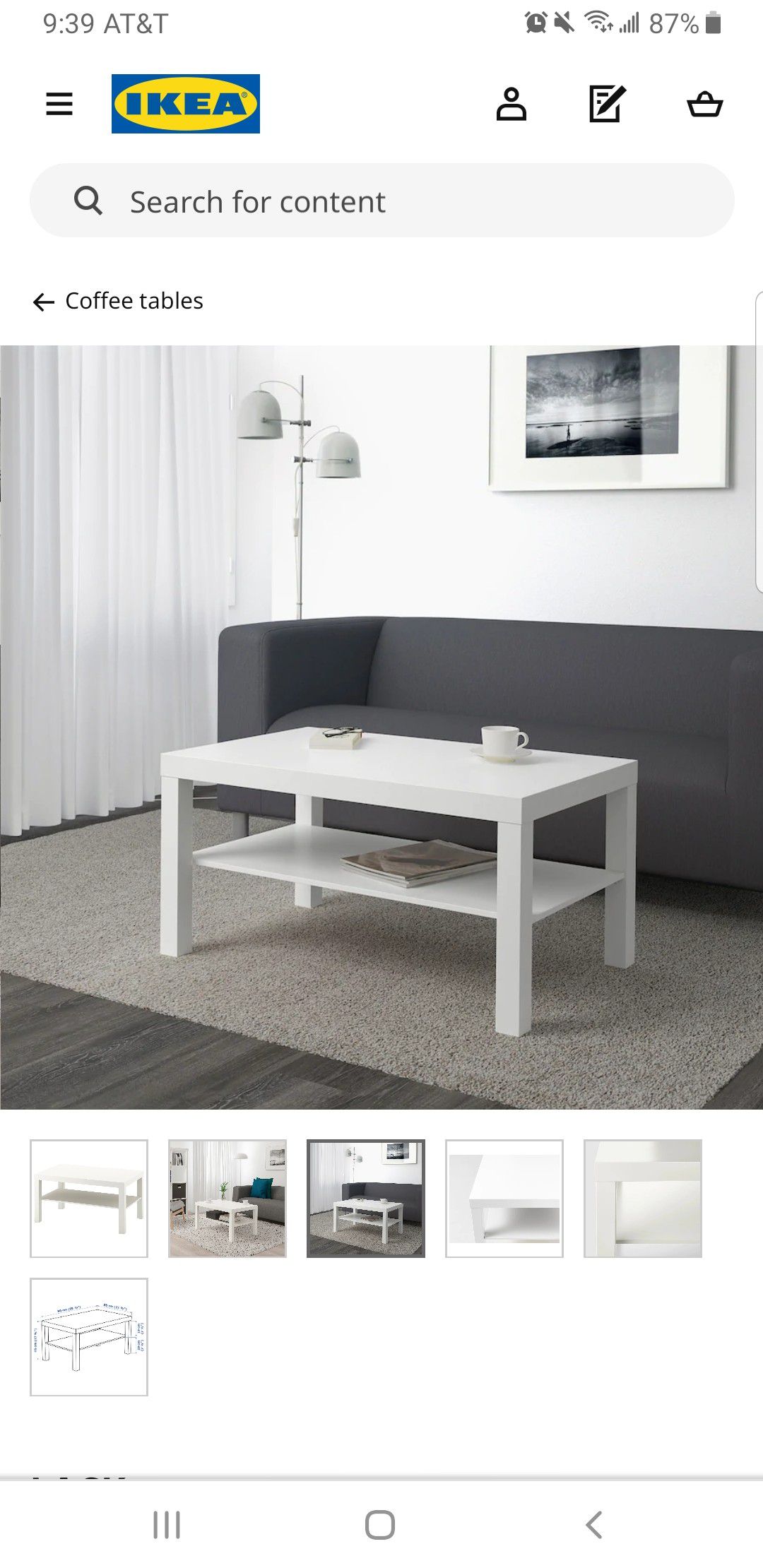 Ikea coffee table
