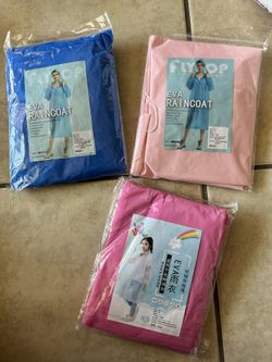 NEW EVA Hooded Raincoats – Adult & Kids Sizes | Waterproof Travel Raincoat