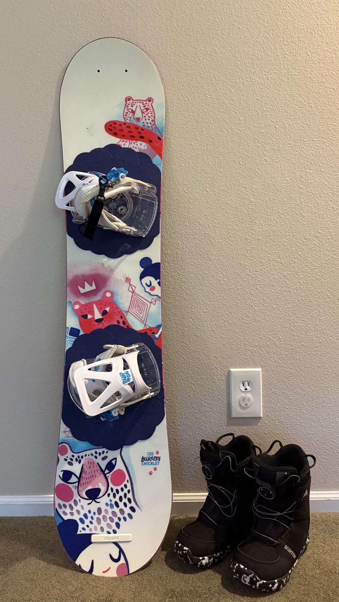 Burton Kids Snowboard, Boots, and Bindings