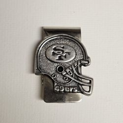 San Francisco 49ers Vintage Sterling Silver Money Clip