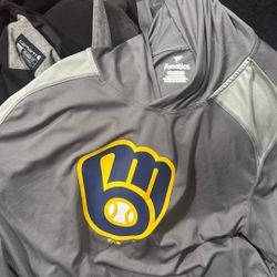 Fanatics Three Xl Milwaukee Brewers Hoodie