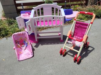 Toys: Stroller, Carrier & Crib