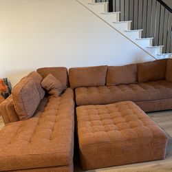 Sectional Sofa With Ottoman $100.00 Total. 