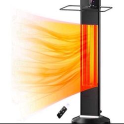 Southeatic 1500W Electric Outdoor Patio Heater - IPX5 Waterproof, Infrared Heat