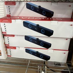 Bluetooth 5.1 Wireless Soundbar with Colorful LED Lighting