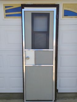 RV/ Trailer Door With Frame And Screen