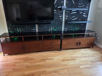 West Elm Media Console Set