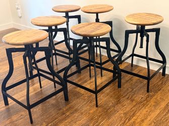 Waco Adjustable Backless Barstool