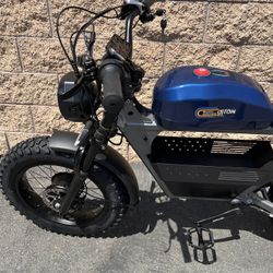 3000 Watt/Twin-Dual Motor “Tank e-Bike” Electric, 38mph, Color Screen, Metal USA Basket