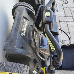 Ryobi mower, Vacuum, and Hedge Trimmer 