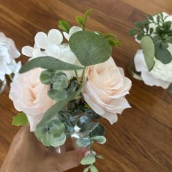 Small Vases With Flowers