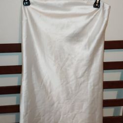 White Short Silk Dress