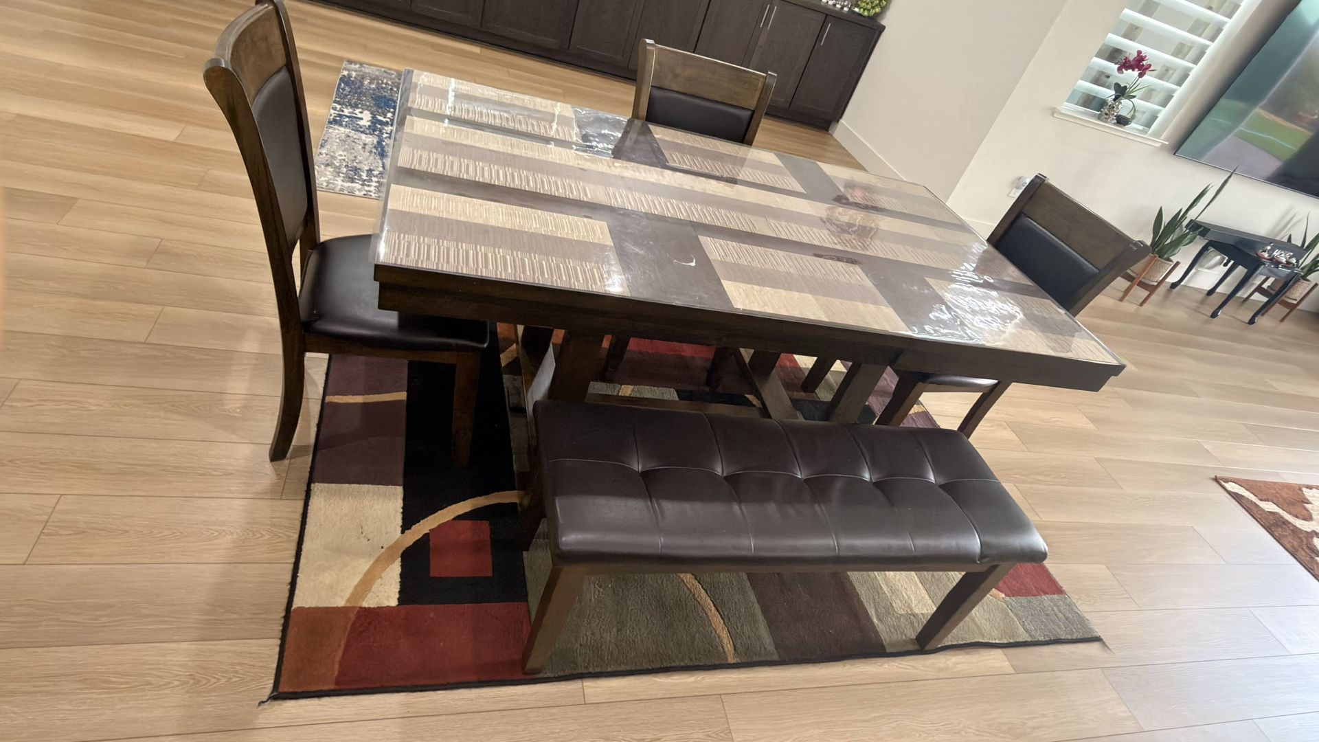 Complete Dining Set (Chairs , Bench & More)