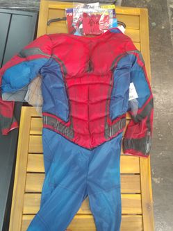 Spiderman costume new with mask size l(10-12)