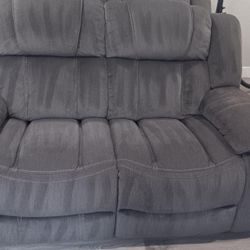 Gray Sectional Recliners