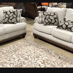 2pc Loveseat Sofa Harleson 💥 Brand New💯 Living Room Set ☀️ $39 Down Payment ✅