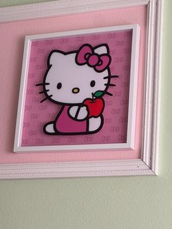 Hello Kitty Glass Picture