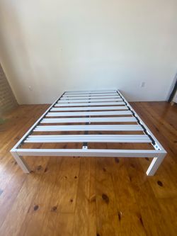 Full size clean simple platform bed frame (local deliver )
