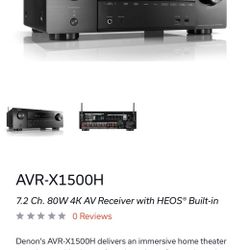 Denon AVR X1500H New In Box