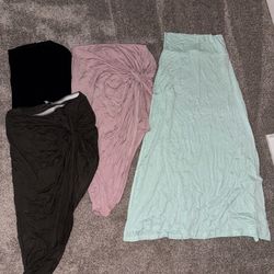 Charlotte Russe Women's skirts - Black, Pink, Green, Teal - Lot of 4