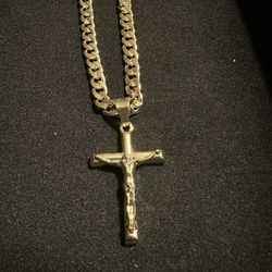 Crucifix Chain And Pendant 
