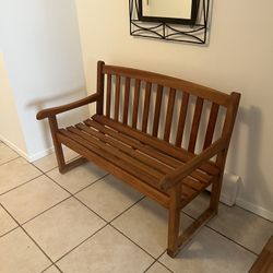Wooden bench