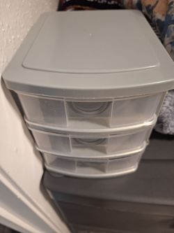 3-Drawer Small Plastic Storage Unit