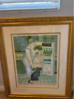 Rich lady w cat