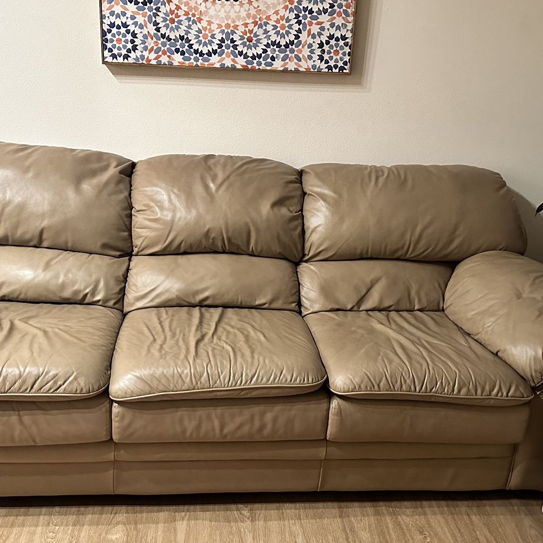 Leather sofa