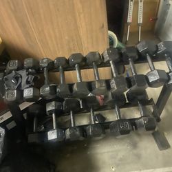 Full dumbbell set