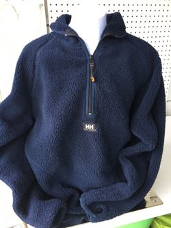 Helly Hansen men's workwear 3/4 zip fleece pullover men's small