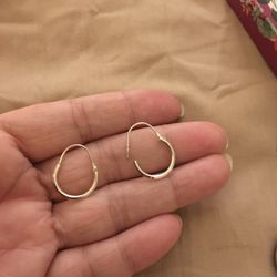 Real Silver Hoop Earrings