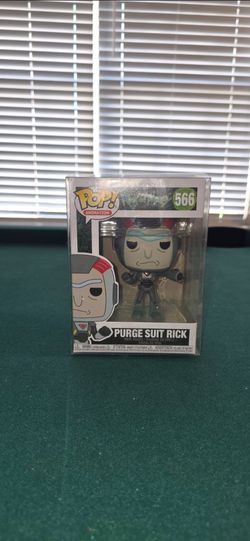 Funko Pop! Animation Rick and Morty Purge Suit Rick Sanchez #566 +Protector