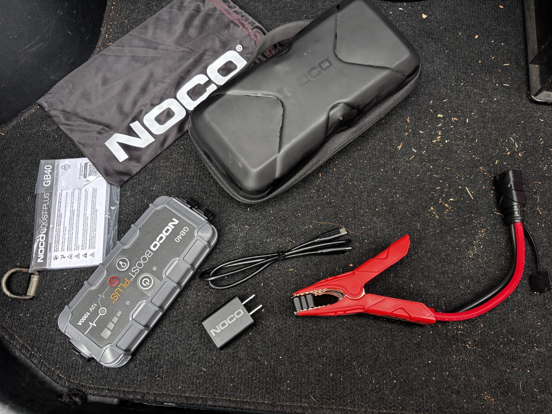 NOCO GB40 Used Literally One Time, Still Brand New, Also Comes With Travel Case And Travel Charger Adapter Bought Separated, All For 90 With Delivery